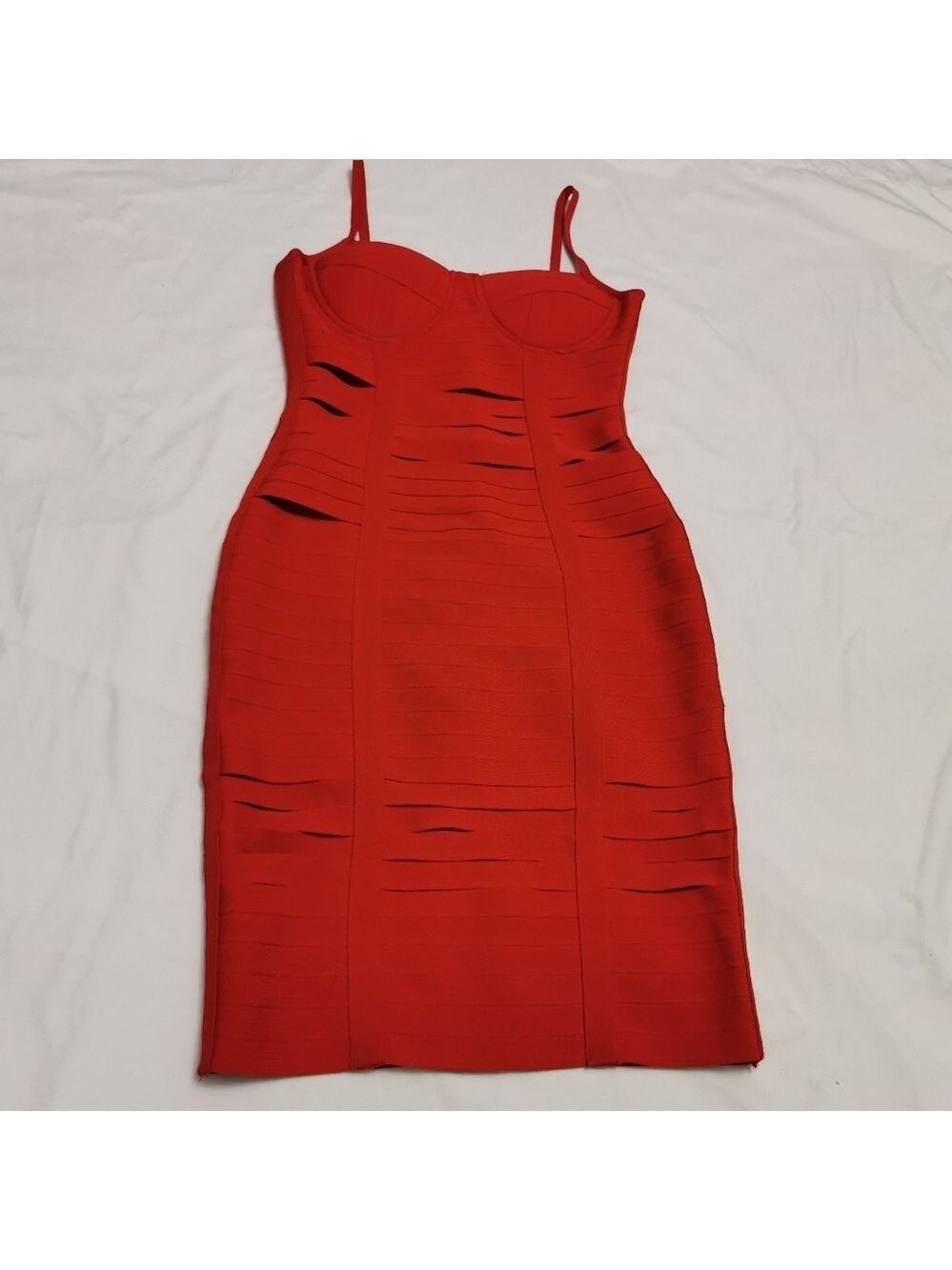 Bodycon Bandage Fitted Cocktail Dress - Picture 5 of 11